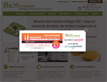 Tablet Screenshot of biofinesse.com